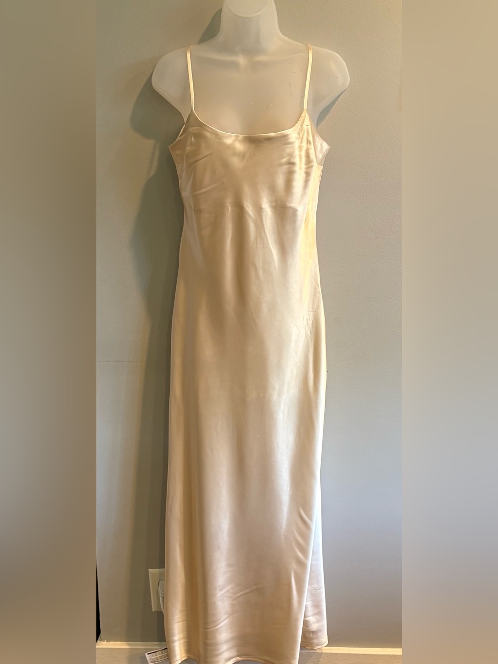 Thirty Thirty LA Ivory Maxi Slip Dress Size Medium